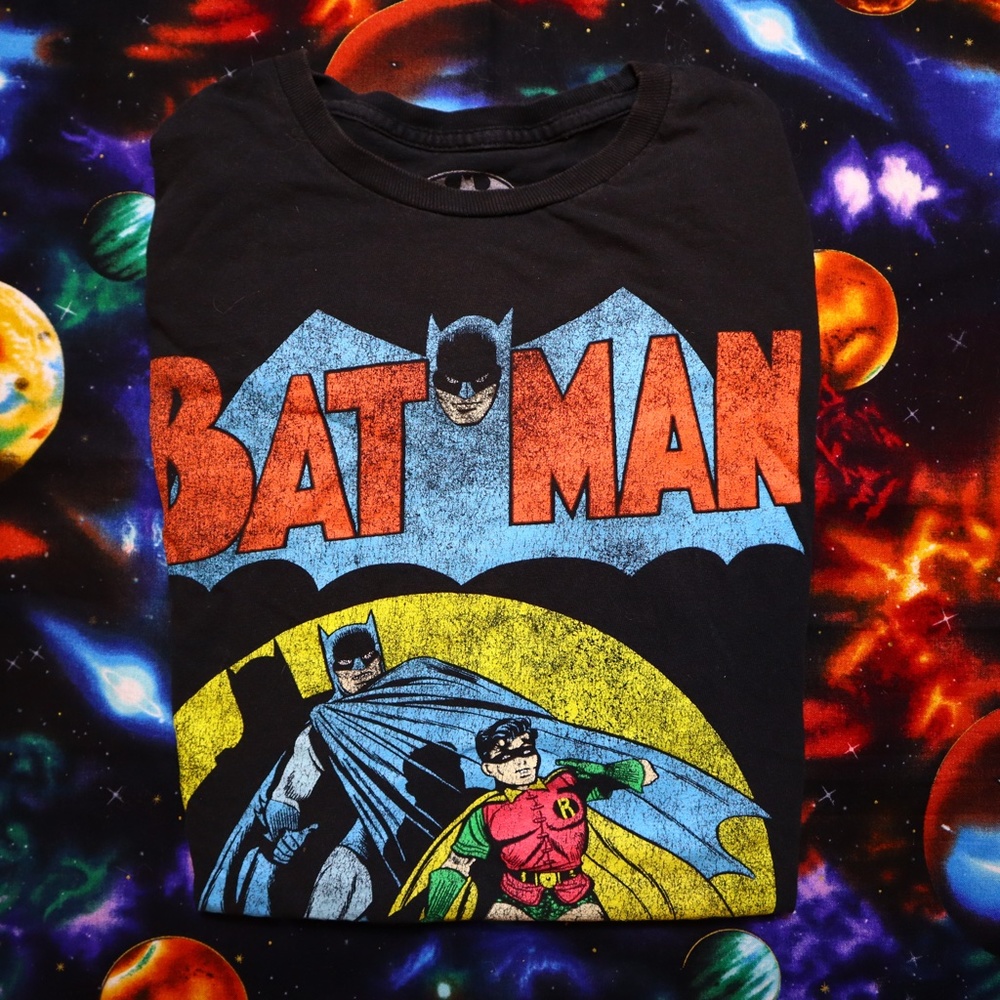 Retro Batman & Robin Graphic Tee S